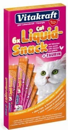 Gardums Vitakraft Liquid Snack Taurin 6GAB 2416424 kaķiem cena un informācija | Gardumi kaķiem | 220.lv