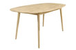 Ēdamistabas galds Furniteco Nord 2.1 1600 x 900 x 750 (balināts ozols) цена и информация | Virtuves galdi, ēdamgaldi | 220.lv