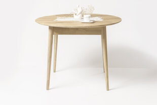 Ēdamistabas galds Furniteco Nord 3 D850 x 750 (balināts ozols) цена и информация | Кухонные и обеденные столы | 220.lv
