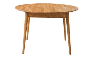 Ēdamistabas galds Furniteco Nord 3R (1000) 1300 x 1000 x 750 (ozols, dabīgā parketa eļļa) цена и информация | Кухонные и обеденные столы | 220.lv