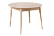 Ēdamistabas galds Furniteco Nord 3R (1000) 1300 x 1000 x 750 (balināts ozols) cena un informācija | Virtuves galdi, ēdamgaldi | 220.lv