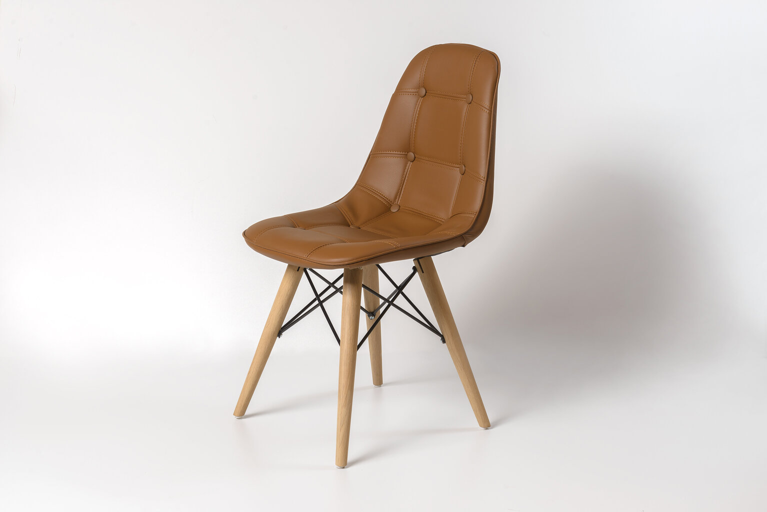 Krēsls Furniteco Nord, brūns (balināts ozols) cena un informācija | Virtuves un ēdamistabas krēsli | 220.lv