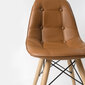 Krēsls Furniteco Nord, brūns (balināts ozols) cena un informācija | Virtuves un ēdamistabas krēsli | 220.lv
