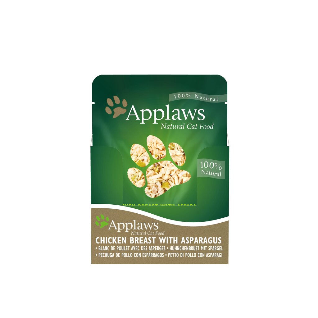 Applaws chicken & asparagus & wild rice konservi 70g kaķiem 8002ml-a cena un informācija | Konservi kaķiem | 220.lv