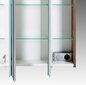 Vannas istabas mēbeļu komplekts ar LED apgaismojumu Milan, tumši brūns cena un informācija | Vannas istabas mēbeļu komplekti | 220.lv
