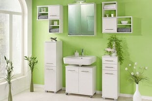 Vannas istabas mēbeļu komplekts Isola, balta cena un informācija | Vannas istabas mēbeļu komplekti | 220.lv