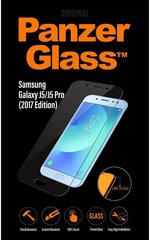 Aizsargstikls PanzerGlass 7120, paredzēts Samsung Galaxy J5 2017 цена и информация | Защитные пленки для телефонов | 220.lv