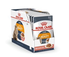 Royal Canin FCN WET 85Gx12 Intenese beauty kaķiem cena un informācija | Konservi kaķiem | 220.lv