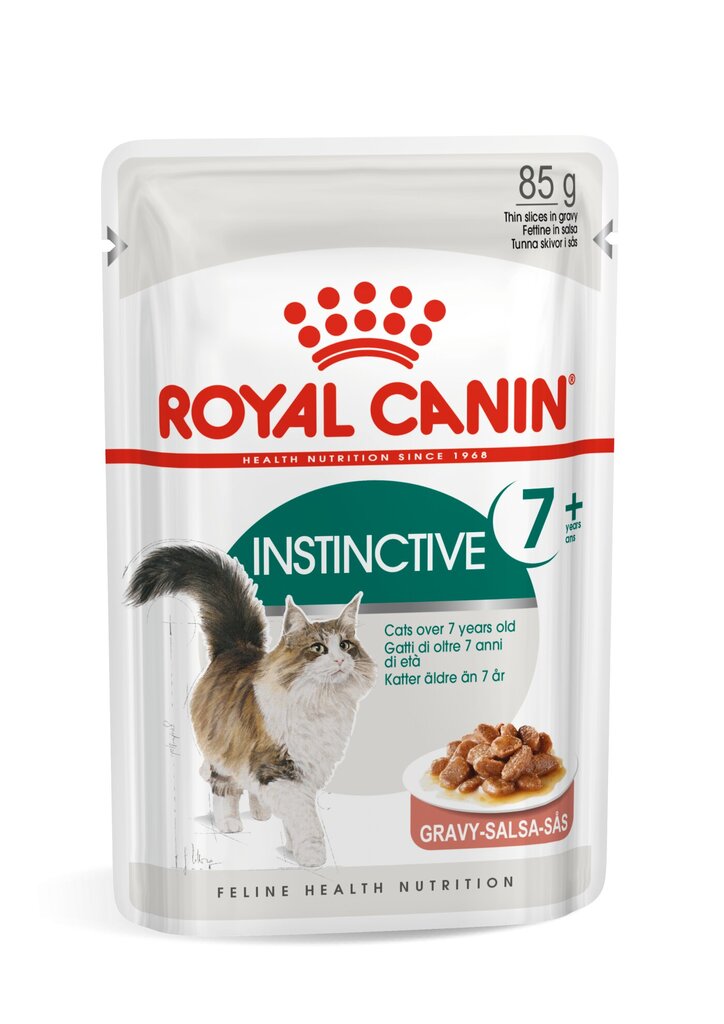 Royal Canin FHN WET 85G Instinctive +7 in gravy kaķiem цена и информация | Sausā barība kaķiem | 220.lv