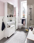 Augsts vannas istabas skapis Luis, balta glancēta cena un informācija | Vannas istabas skapīši | 220.lv