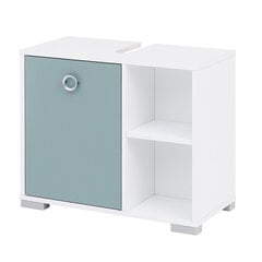 Шкаф под раковину Kimi, голубой / белый цена и информация | Шкафчики для ванной | 220.lv