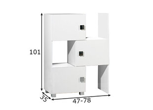Нижний шкаф в ванную Quadra, белый цена и информация | Шкафчики для ванной | 220.lv