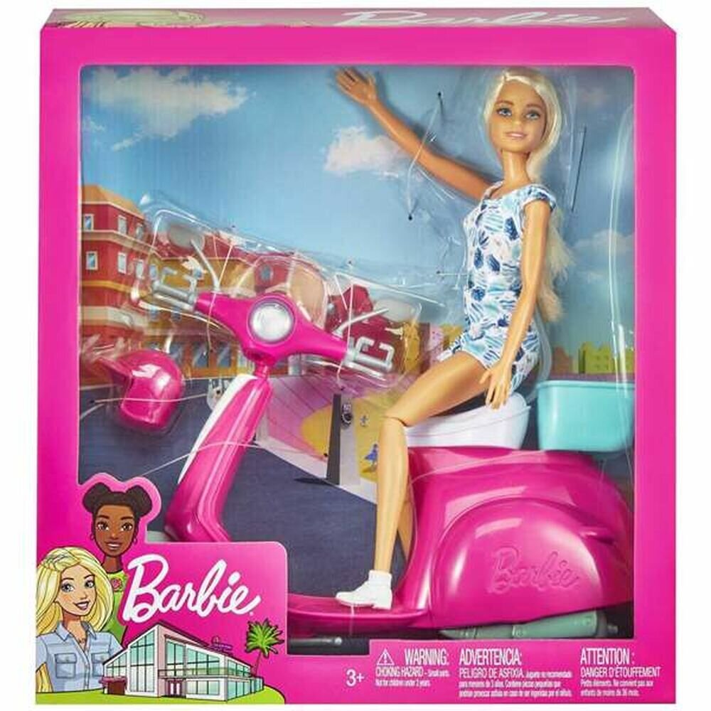 Lelle Barbie And Her Scooter цена и информация | Rotaļlietas meitenēm | 220.lv