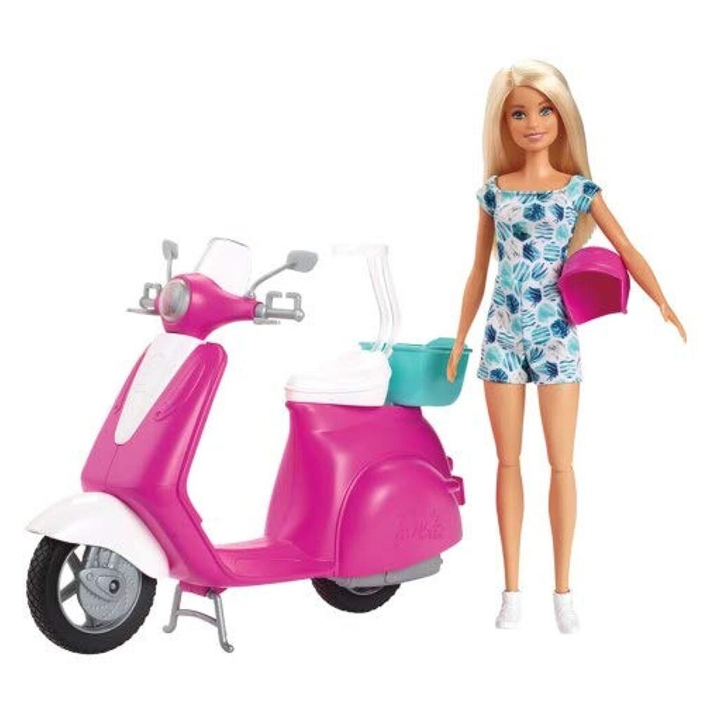 Lelle Barbie And Her Scooter цена и информация | Rotaļlietas meitenēm | 220.lv