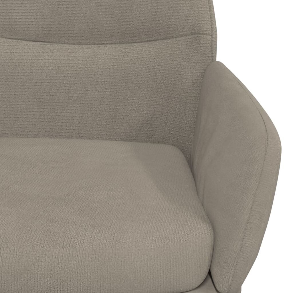 Atpūtas krēsls, gaiši pelēkā krāsā, samta cena un informācija | Atpūtas krēsli | 220.lv