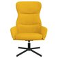 Atpūtas krēsls, sinepju dzeltenā krāsā, samta cena un informācija | Atpūtas krēsli | 220.lv