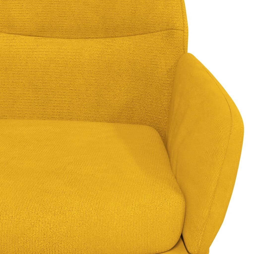 Atpūtas krēsls, sinepju dzeltenā krāsā, samta cena un informācija | Atpūtas krēsli | 220.lv