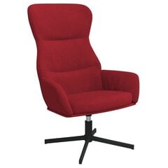 Atpūtas krēsls, sarkanvīna krāsā, samta cena un informācija | Atpūtas krēsli | 220.lv