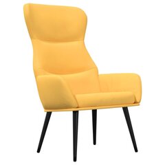 Atpūtas krēsls, sinepju dzeltenā krāsā, auduma cena un informācija | Atpūtas krēsli | 220.lv