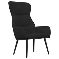 Atpūtas krēsls, melnā krāsā, auduma cena un informācija | Atpūtas krēsli | 220.lv