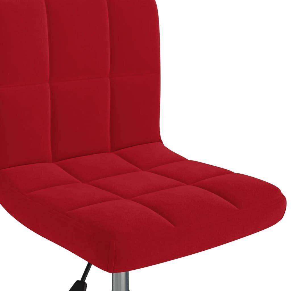 Grozāmais ēdamistabas krēsls, 2 gab, sarkans cena un informācija | Virtuves un ēdamistabas krēsli | 220.lv