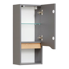 Верхний шкаф в ванную 357 серый цена и информация | Шкафчики для ванной | 220.lv