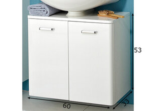 Шкаф под раковину 359 белый цена и информация | Шкафчики для ванной | 220.lv