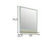 Spogulis ar plauktu 09 salvijas zaļš / ozols cena un informācija | Vannas istabas spoguļi | 220.lv