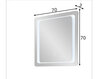 Spogulis ar LED apgaismojumu 21 cena un informācija | Vannas istabas skapīši | 220.lv