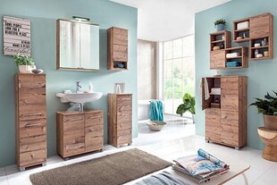 Высокий шкаф в ванную Isola, светло-коричневый цена и информация | Шкафчики для ванной | 220.lv