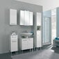 Vannas istabas mēbeļu komplekts 312 ar baltu spīdumu, LED cena un informācija | Vannas istabas mēbeļu komplekti | 220.lv