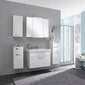 Vannas istabas mēbeļu komplekts ar izlietni 312 balts spīdums, LED cena un informācija | Vannas istabas mēbeļu komplekti | 220.lv