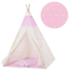 Tipi telts Springos TIP12, rozā cena un informācija | Bērnu rotaļu laukumi, mājiņas | 220.lv