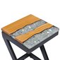Kafijas galdiņš 30x30x50 cm brūns - pelēks cena un informācija | Žurnālgaldiņi | 220.lv