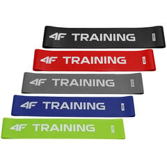 Резины тренировочные 4F многоцветные H4L22 AKS007 90S цена и информация | Фитнес-резинки, гимнастические кольца | 220.lv