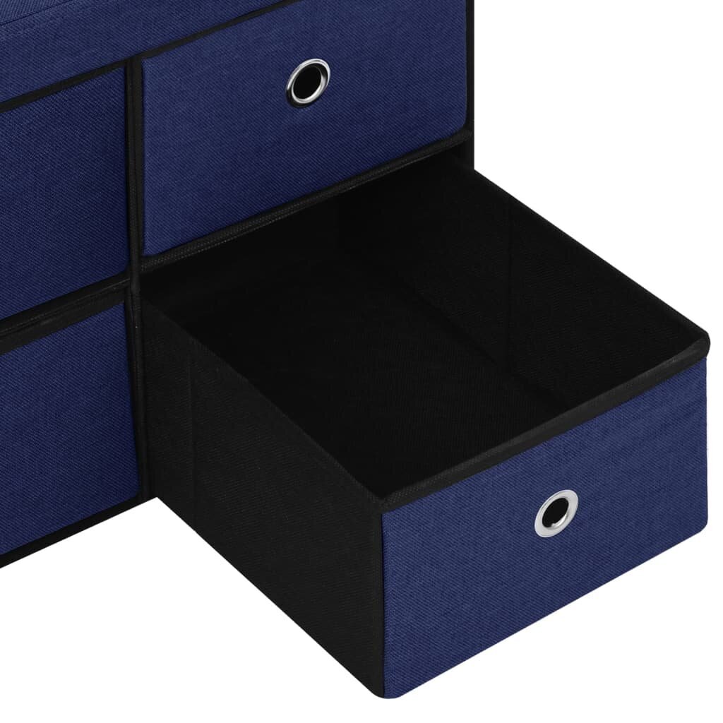Sols - glabāšanas kaste, zils, 76x38x38cm cena un informācija | Apavu skapji, apavu plaukti, priekšnama soliņi | 220.lv