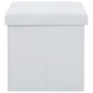 Sols - uzglabāšanas kaste, 2 gab., balts, āda cena un informācija | Virtuves un ēdamistabas krēsli | 220.lv