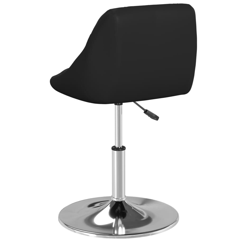 Bāra krēsls, melns, mākslīgā āda cena un informācija | Virtuves un ēdamistabas krēsli | 220.lv