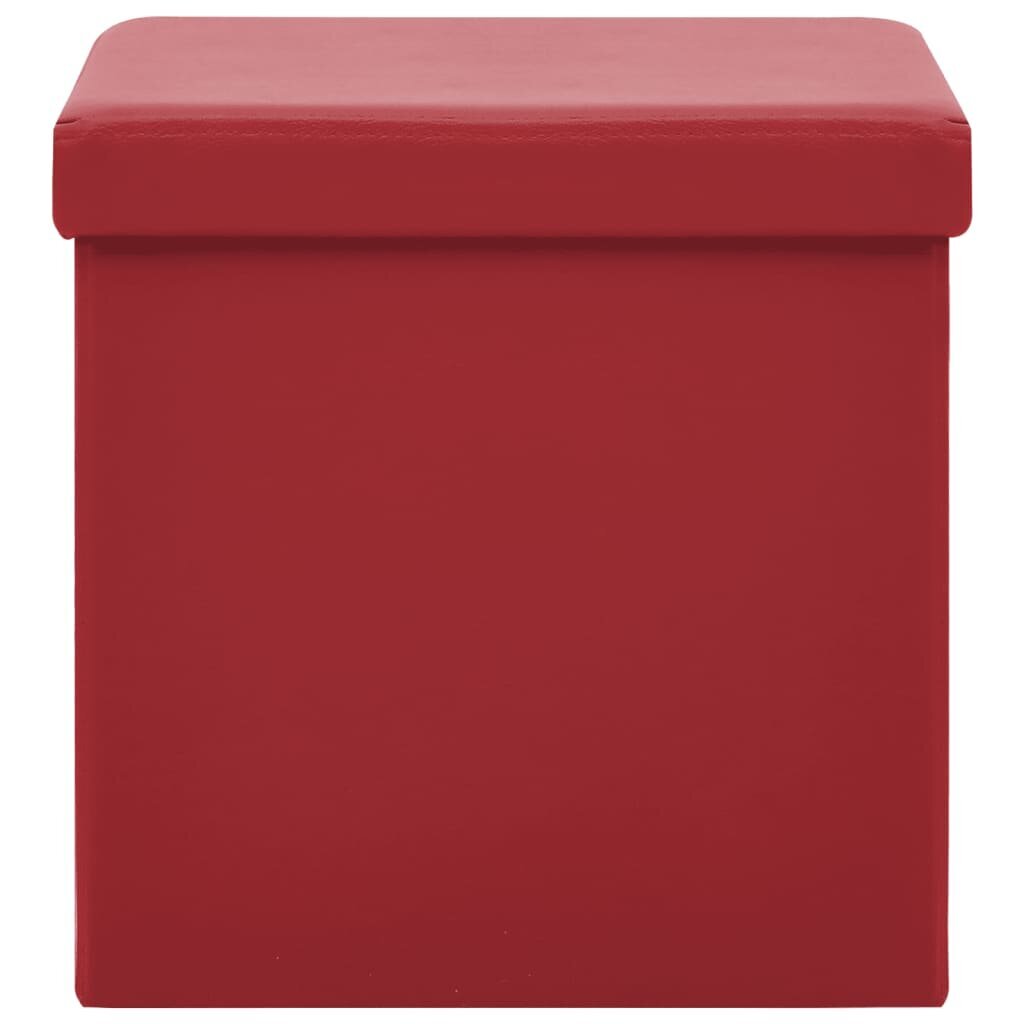 Saliekams sols - glabāšanas kaste, sarkana krāsa, PVC cena un informācija | Virtuves un ēdamistabas krēsli | 220.lv