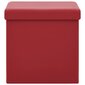 Saliekams sols - glabāšanas kaste, sarkana krāsa, PVC cena un informācija | Virtuves un ēdamistabas krēsli | 220.lv