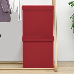 Saliekams sols - uzglabāšanas kaste, 2 gab., sarkans, PVC cena un informācija | Virtuves un ēdamistabas krēsli | 220.lv