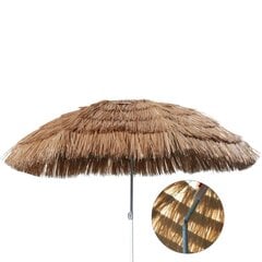Pludmales lietussargs hawaï, bēšs, 160cm цена и информация | Зонты, маркизы, стойки | 220.lv