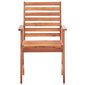 Āra ēdamkrēsli ar spilveniem, 3gab., akācijas masīvs cena un informācija | Dārza krēsli | 220.lv