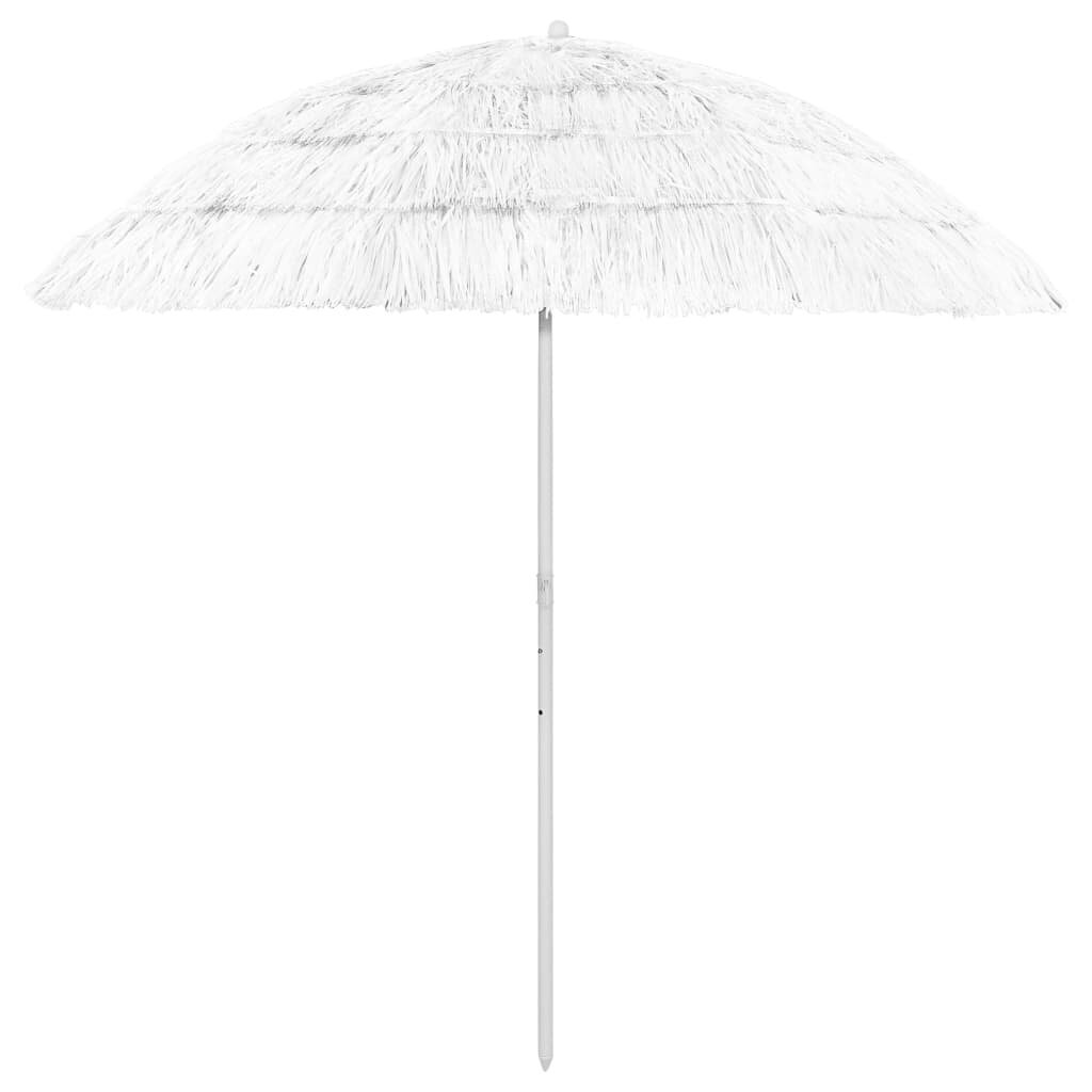 Pludmales lietussargs, balts, 240cm cena un informācija | Saulessargi, markīzes un statīvi | 220.lv