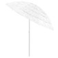 Pludmales lietussargs, balts, 240cm cena un informācija | Saulessargi, markīzes un statīvi | 220.lv