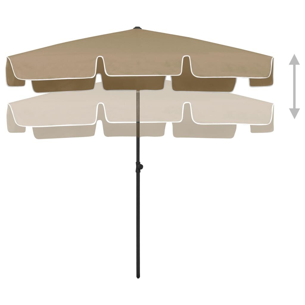 Pludmales lietussargs, 200x125cm cena un informācija | Saulessargi, markīzes un statīvi | 220.lv