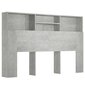 Galvgalis - skapis, betona pelēks, 160x19x103,5cm cena un informācija | Gultas | 220.lv
