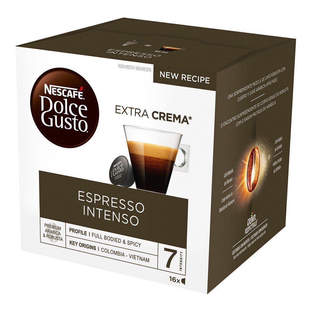 Nescafe Dolce Gusto Espresso Intenso kafijas kapsulas, 16 gab. cena un informācija | Kafija, kakao | 220.lv