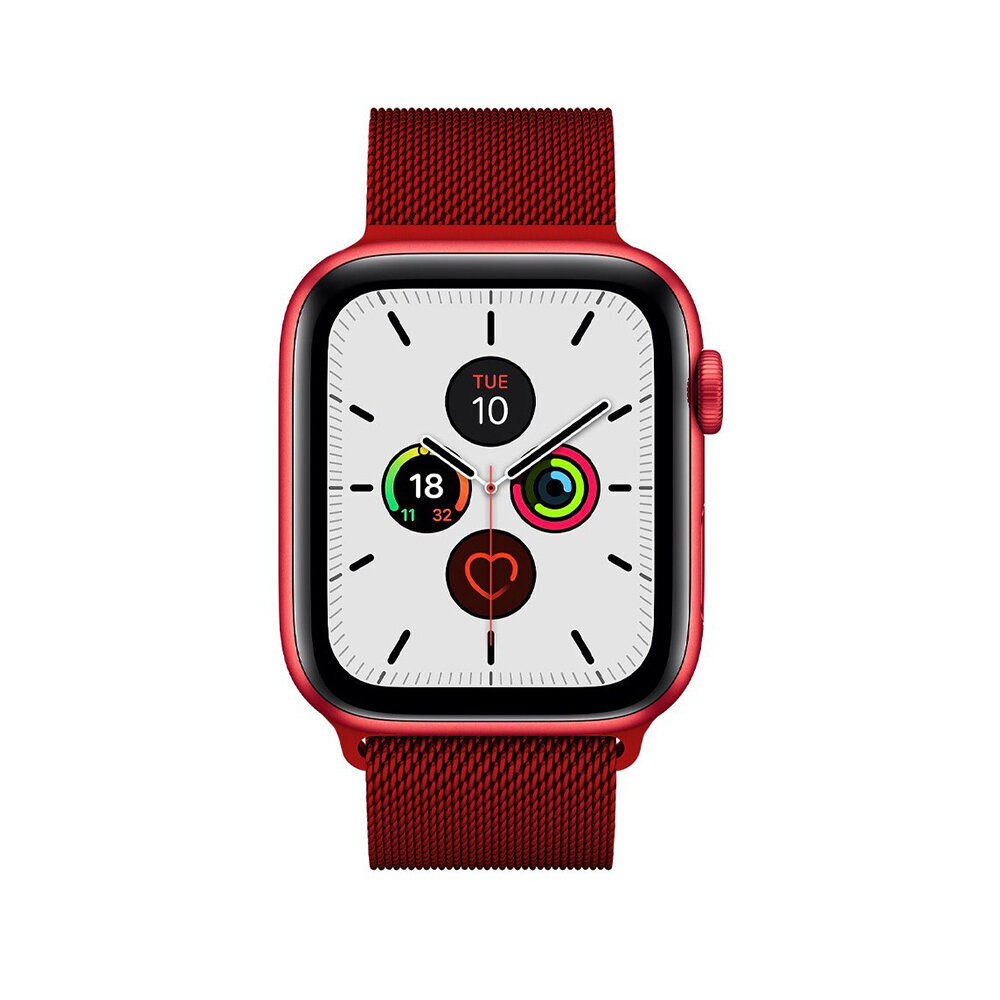 Beep Milano Watch Band Reds cena un informācija | Viedpulksteņu un viedo aproču aksesuāri | 220.lv