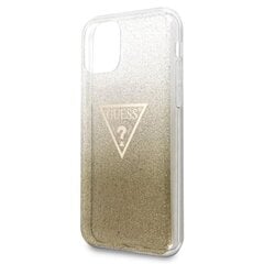 Чехол Guess для iPhone 11 Pro Max GUHCN65SGTLGO gold hard case Glitter Triangle цена и информация | Чехлы для телефонов | 220.lv